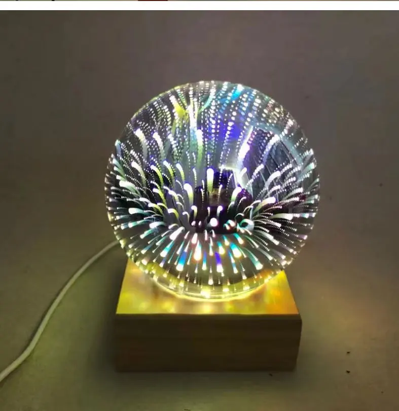 Магический шар красочный стеклянный шар лампа 3d Звездное небо Ночник USB мощность для детей спальня украшения Рождественский свет подарки