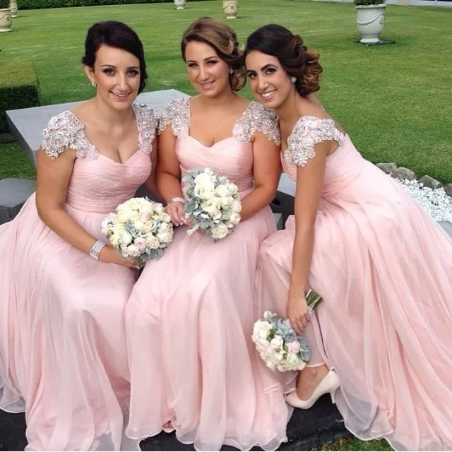 vintage pink bridesmaid dresses