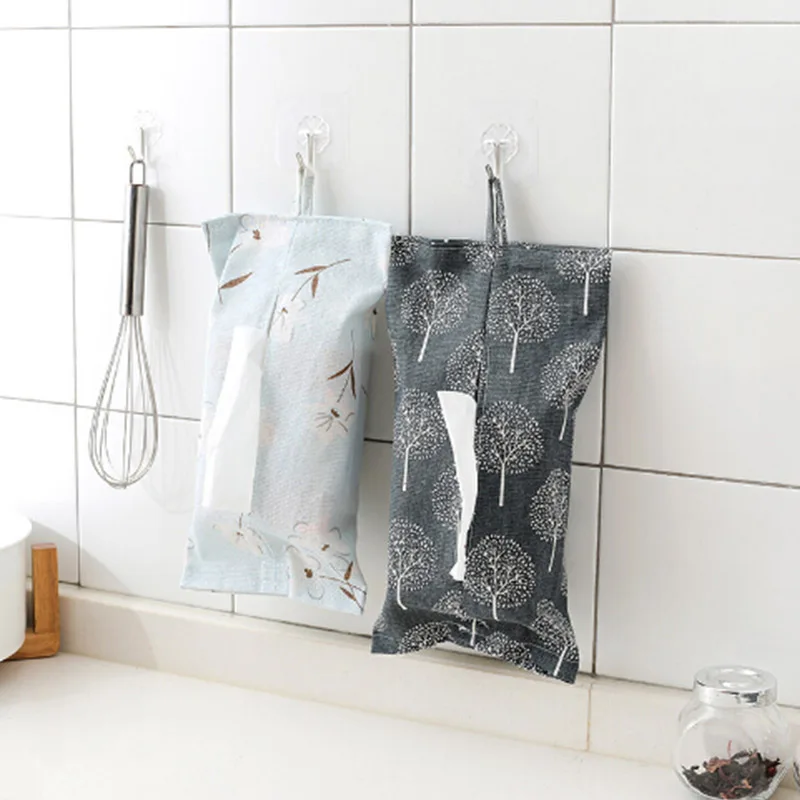 Meet cute Tissue Box Durable Wall Hanging Type Home Paper Napkin Holder