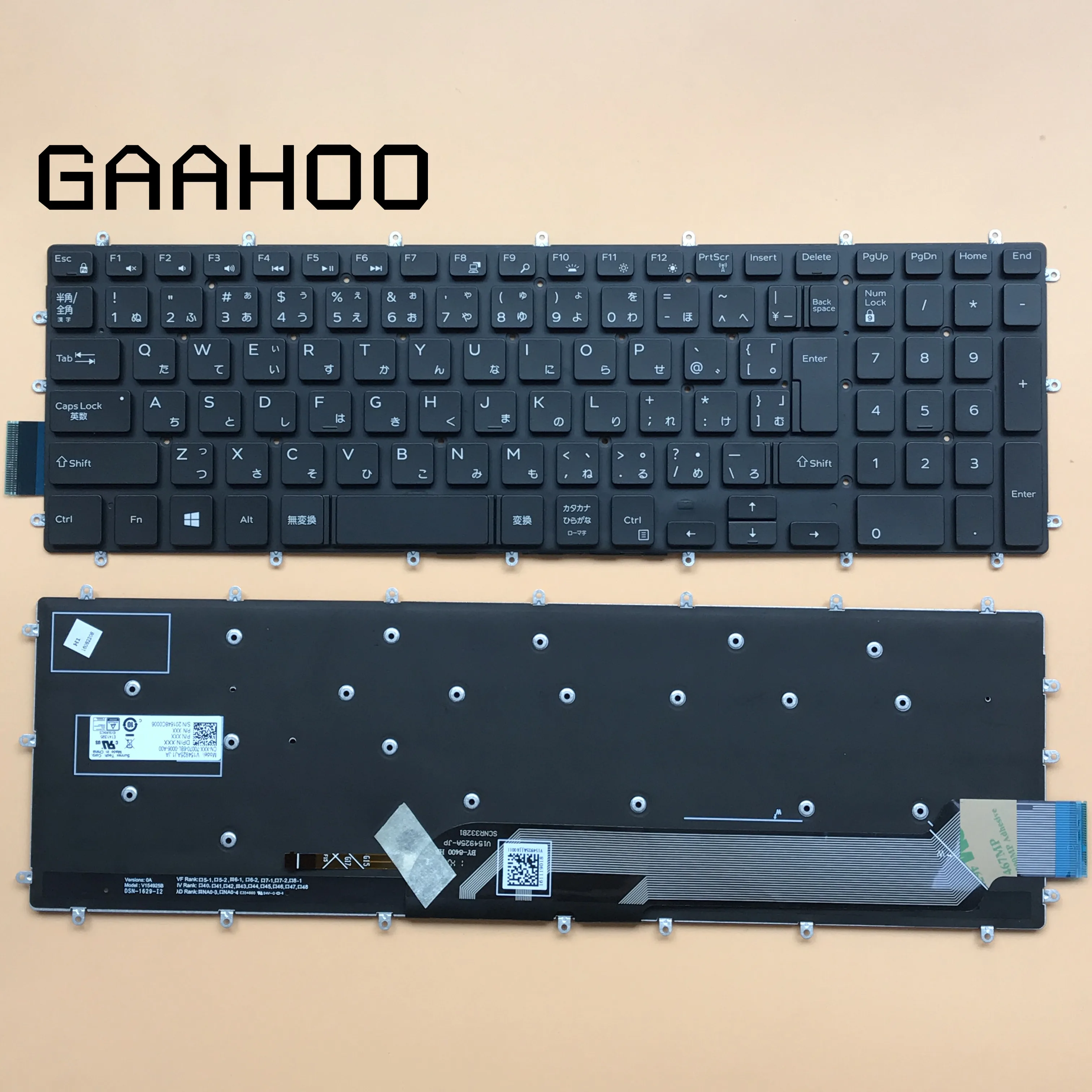 Японская Клавиатура JP для ноутбука Dell Inspiron15 5570 5575 7577 7587 7568 7566 7567 5567 5565 15 7000 15-5568 5765