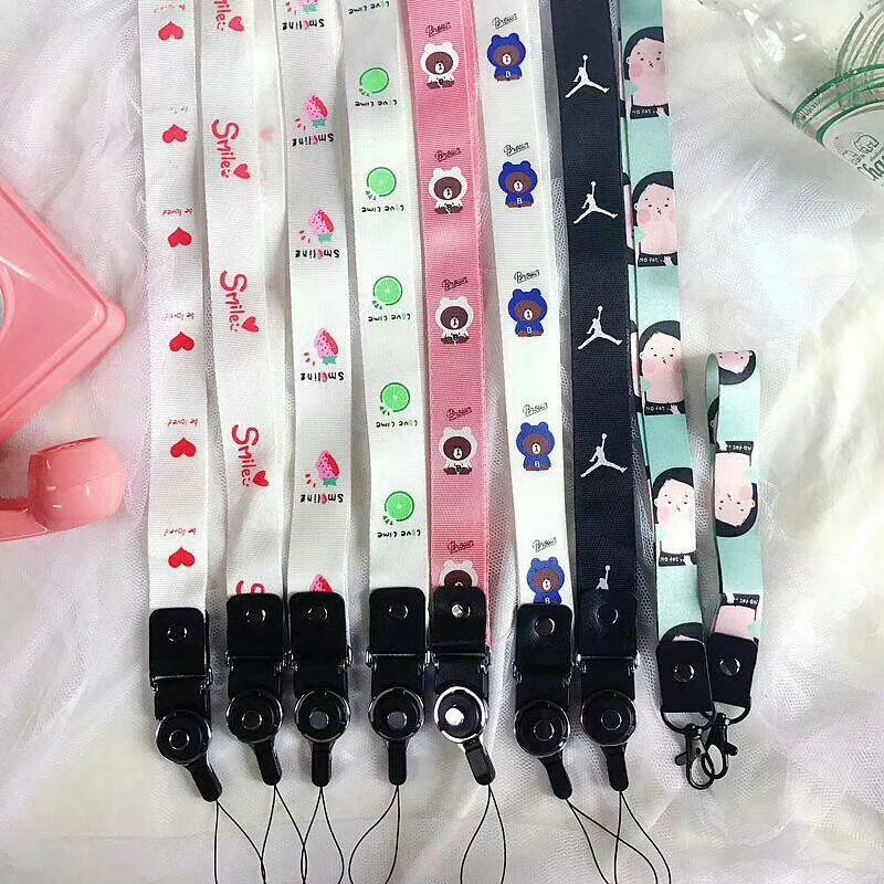 100pcs Neck Strap Lanyards for keys ID Card Gym Mobile