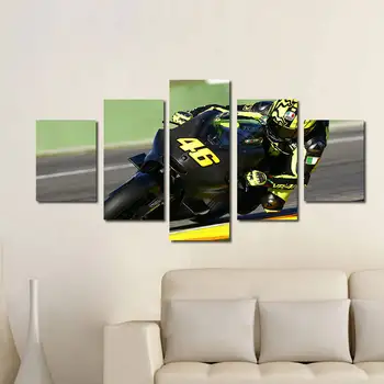 

5pcs Motorcycle Curve Racing Unframed Modern Art Picture for Living Room Wall Decoration Home Decor