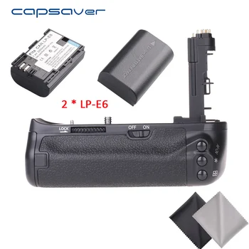 

capsaver Vertical Battery Grip with 2pcs LP-E6 Batteries for Canon EOS 6D DSLR Camera Replace BG-E13 Multi-Power Battery Holder