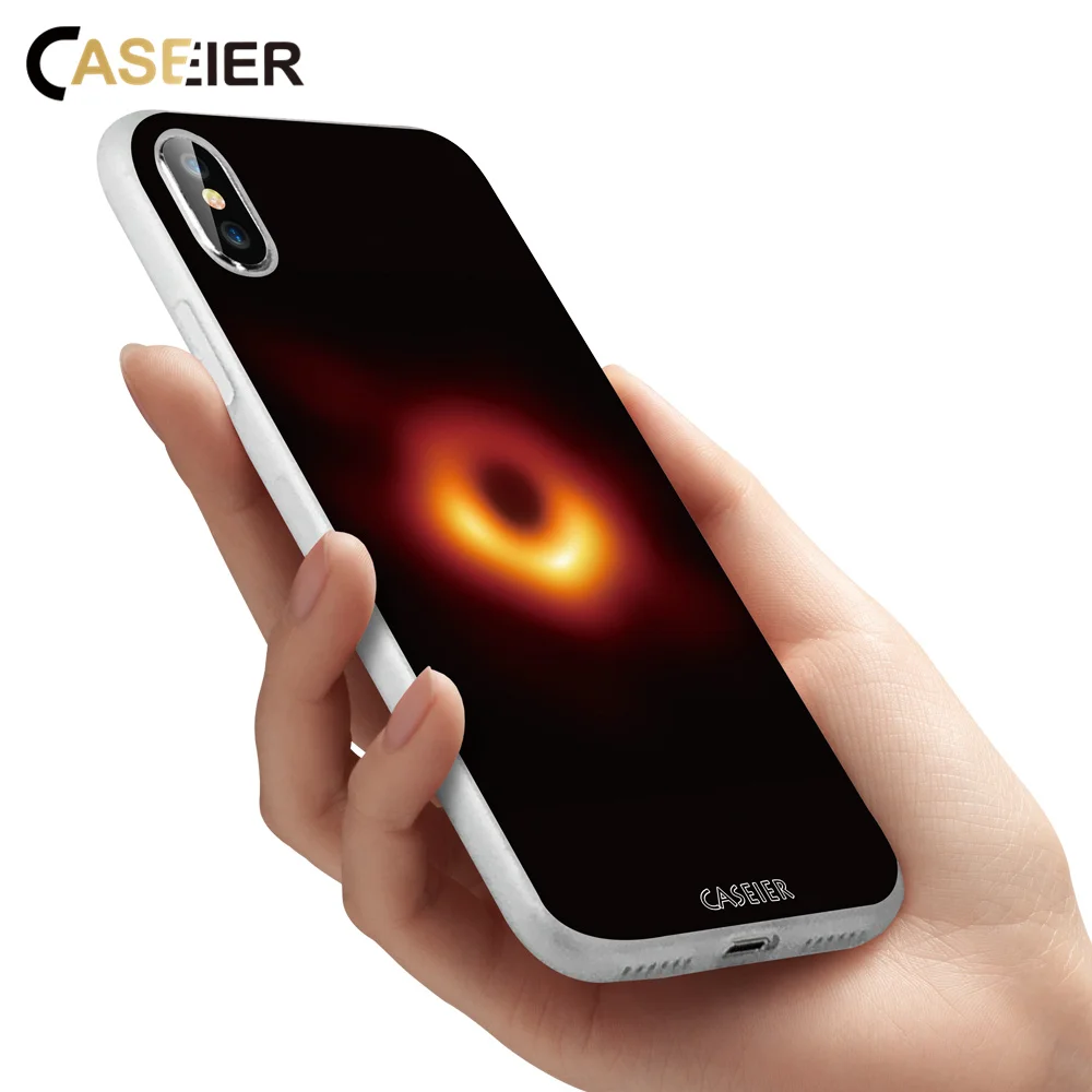

CASEIER Black Hole Phone Case For iPhone X XR XS MAX 7 8 Plus Back Cover For iPhone 6 6s 7 8 Plus 5 5s SE X XR XS MAX Cover Capa