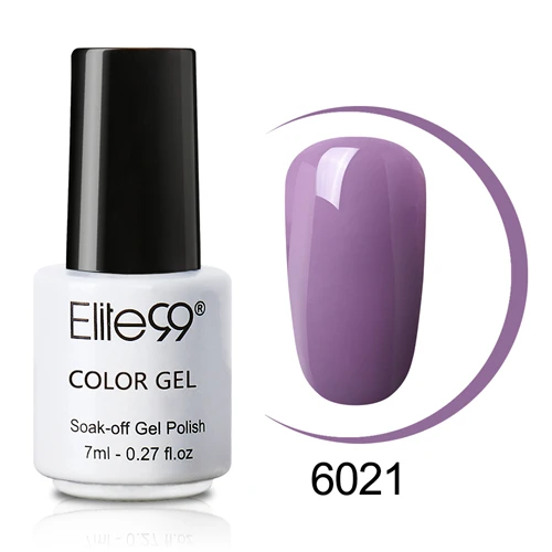 Elite99 один шаг ногтей Гель-лак для ногтей 3 в 1 УФ светодиодный Полупостоянный Лаки гель лак Декоративный Лак для ногтей 7 мл не нужно база верхнее покрытие - Цвет: 6021
