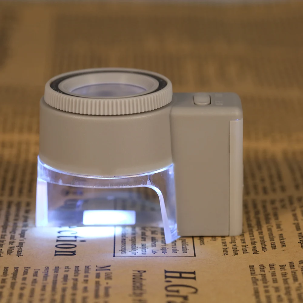 

8X Adjustable Illuminated Stand Magnifier Loupe Lens magnifying glass with LED Light Scale Magnifying Tool lupa microscope