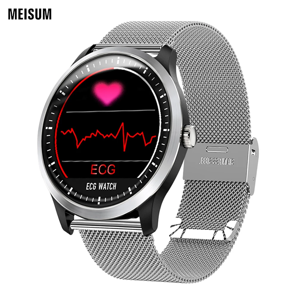 

MEISUM Holter ECG PPG Smart Watch With Electrocar Diograph Ecg Display, Ecg Heart Rate Monitor Blood Pressure Smartwatch