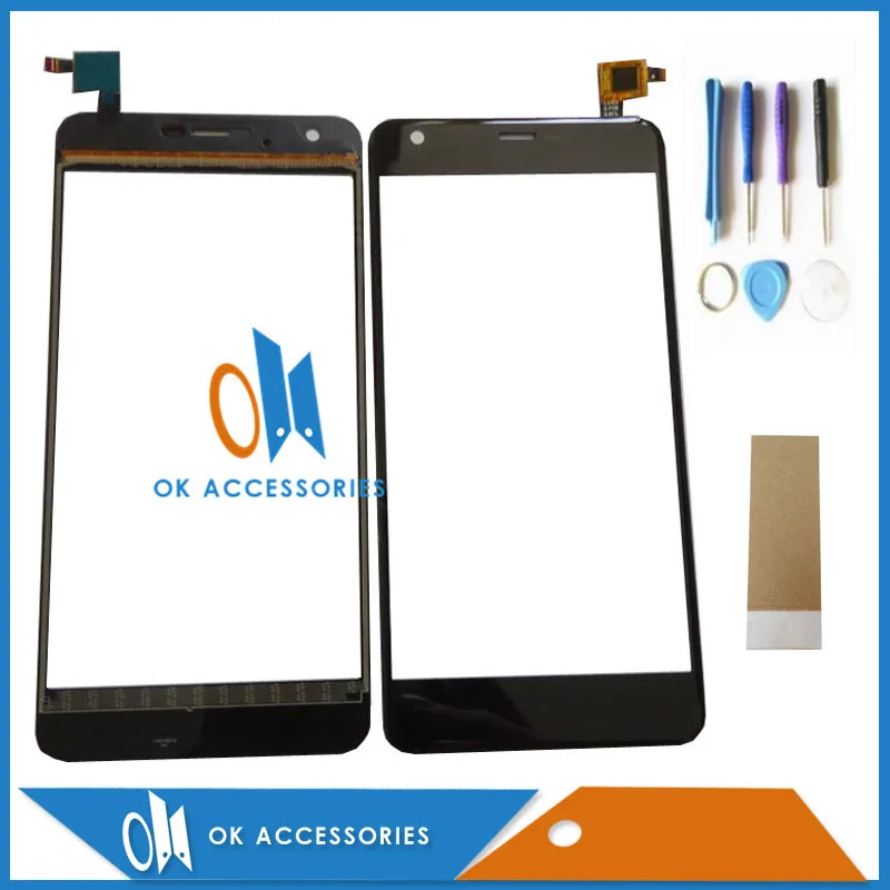 

Black Color For Highscreen Easy XL Easy XL Pro Touch Screen Panel Glass Good Quality With Tools & Tape 1pc/lot