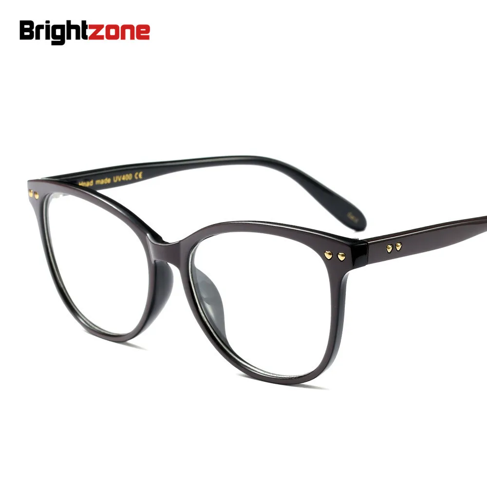 Brightzone Винтаж и Ретро корейский стиль Европейский Большой размер мужчины и женщины круглое лицо близорукость Rx простые очки оправа очки
