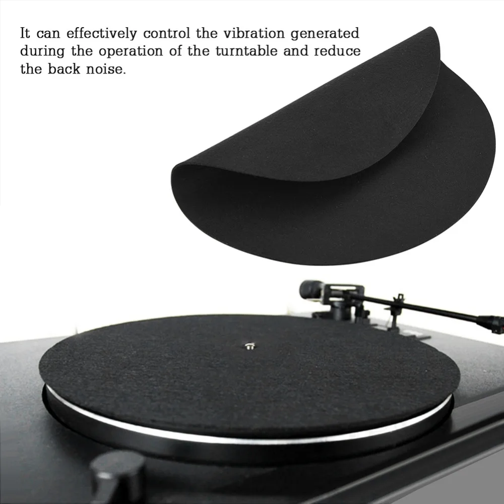 

1PCS Ultra-thin Anti-static Vinyl Turntable Record Pad Antistatic Flat Soft Mat Slipmat Mat Pad