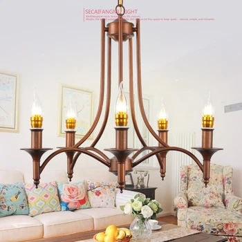 

Multiple Vintage garden Iron hanging pendant lamp simple European style Lights bedroom Mediterranean Restaurant LAMPS zx2 LU1018