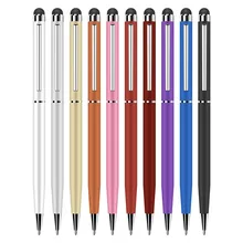 5 шт Универсальный 2 в 1 планшет емкостный стилус с шариковой ручкой микрофибра сенсорный экран ручка для iPad samsung планшет