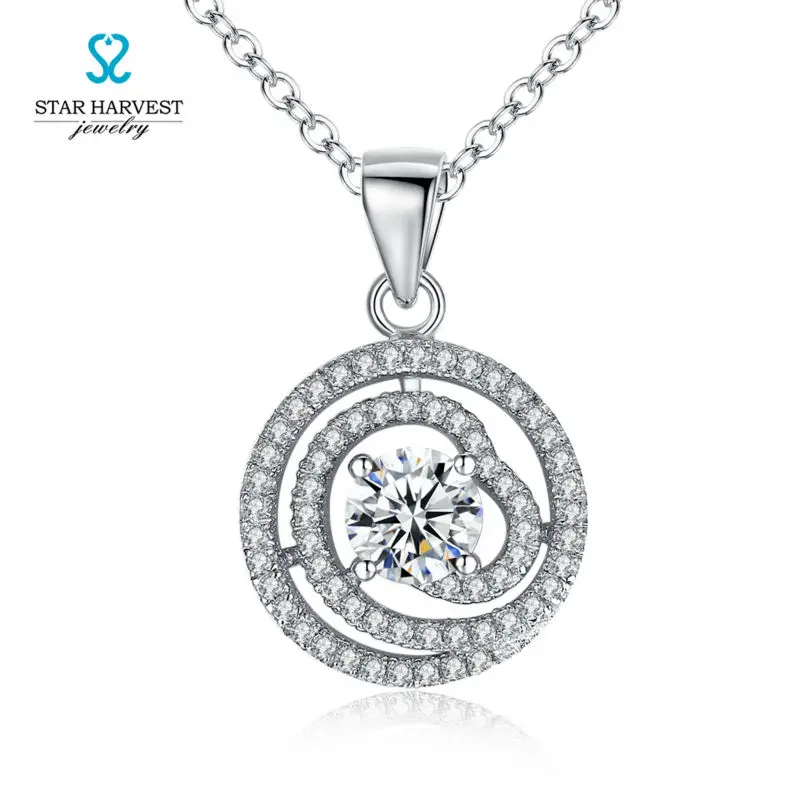 STAR HARVEST 925 Sterling Silver Purity 925 Necklace For Women