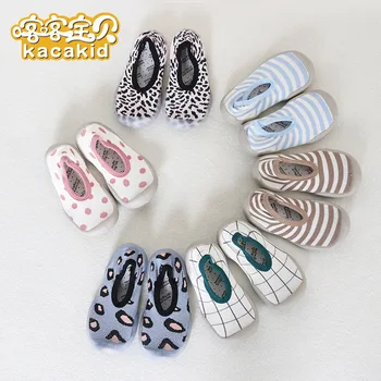 

Kacakid Baby boy girls soft-soled shoes kids cute anti-skid floor socks children indoor outdoor shoes socks boat