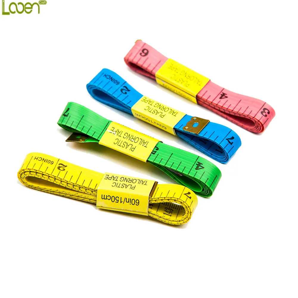 4Pcs 150 Cm/60 Inch Scale Soft Plastic Ruler Flexible Rule Professional Tailoring Tape Measures