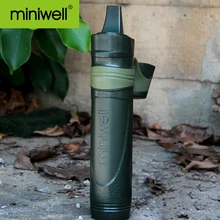 outdoor sport hiking camping climbing tactical personal versatile straw water filter miniwell L600