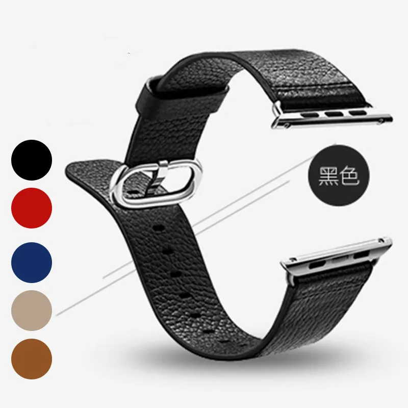 Ремешок из мягкой кожи высокого качества для часов Apple Watch Iwatch 5 4 3 2 Φ 38 мм/42