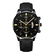 Relojes de pulsera de acero inoxidable para hombre, reloj de pulsera analógico de cuarzo erkek kol saati 2019 # Y30