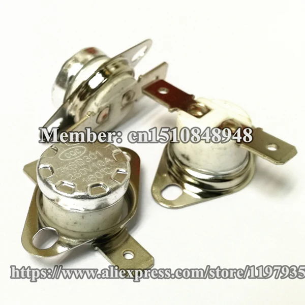 160 DegC Ceramics Переключатель температуры термостата KSD301 250V 10A 125 130 135 140 145 150 155 160 165 170 175 180 185 190 195 градусов нормально открытый - Цвет: 160 DegC Ceramics