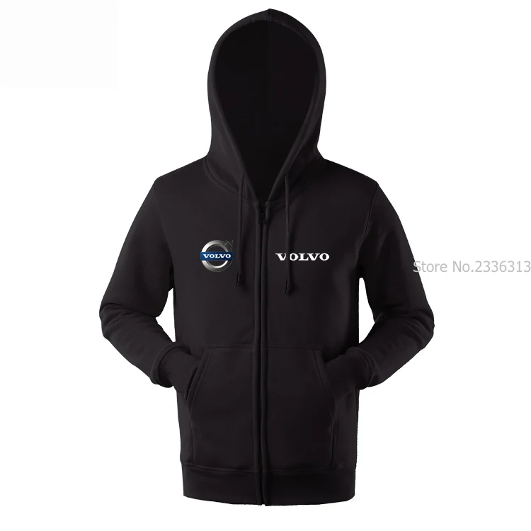 

male 4S shop uniforms coats Volvo zipper sweatshirt autumn and winter staff clothes car logo hooded jackets