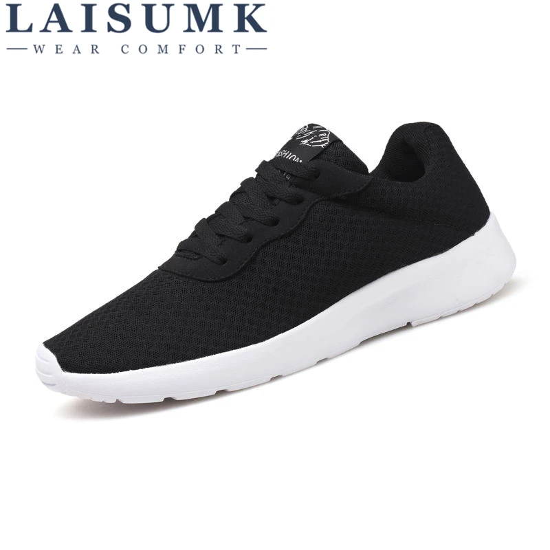 

2019 LAISUMK High Quality Sneakers Fashion Mesh Breathable Light Spring/Autumn Comfortable Casual Adult Shoes