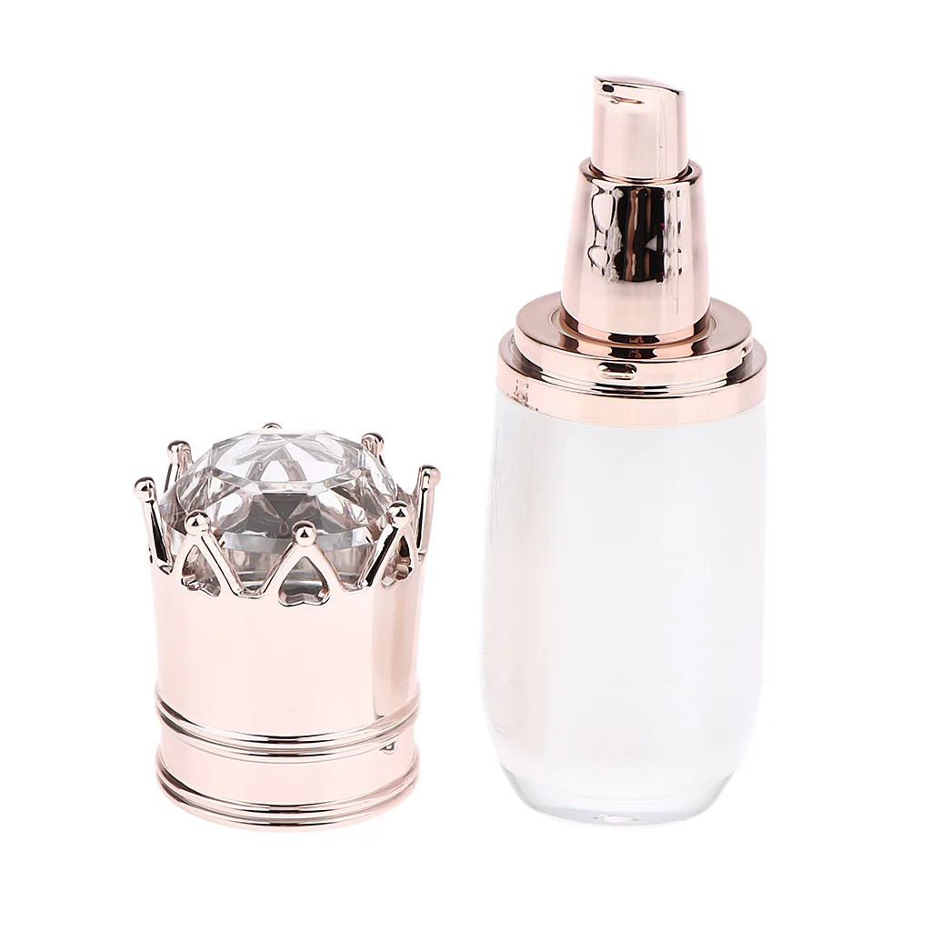 MagiDeal Portable Plastic Pump Bottle Makeup Vials for Outdoor Travel 10ml for Home or Travel