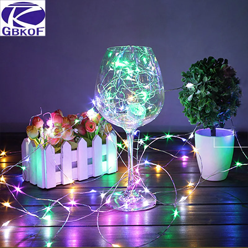 

1/2/5/10M 10-100 LEDs Christmas Garland Copper Wire LED String Lamp Fairy lights For Indoor New Year Xmas Wedding Decoration