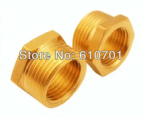 

Lot10 Brass 3/4" Male x 1/2" Female BSPP Connection Hex Bushing Busher Adapter Reducer Connector Hexagon Plumbing Pipe Fittings