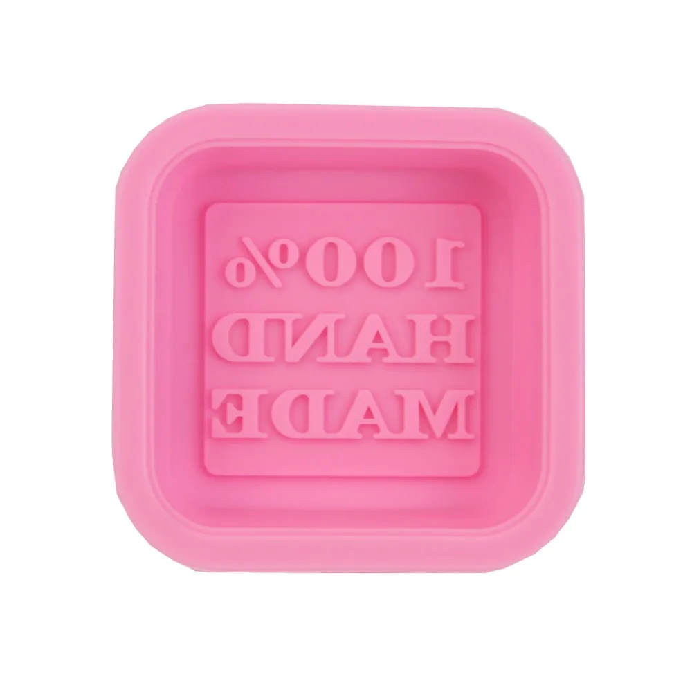 

NEW 1PC 100% Hand Made Silicone Soap Molds Making Mould DIY Rectangle Stand