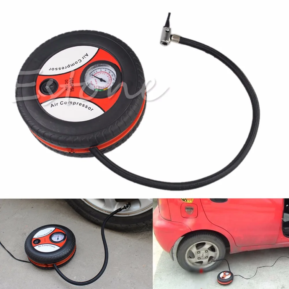 

2017 1PC Mini Portable Electric Air Compressor Pump Car Tire Inflator 12V 260PSI JUN21