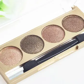 

4 Colors Glitter Eyeshadow Women Girls Cosmetic Powder Eyeshadow Palette Makeup Set Pigment Loose Shimmer