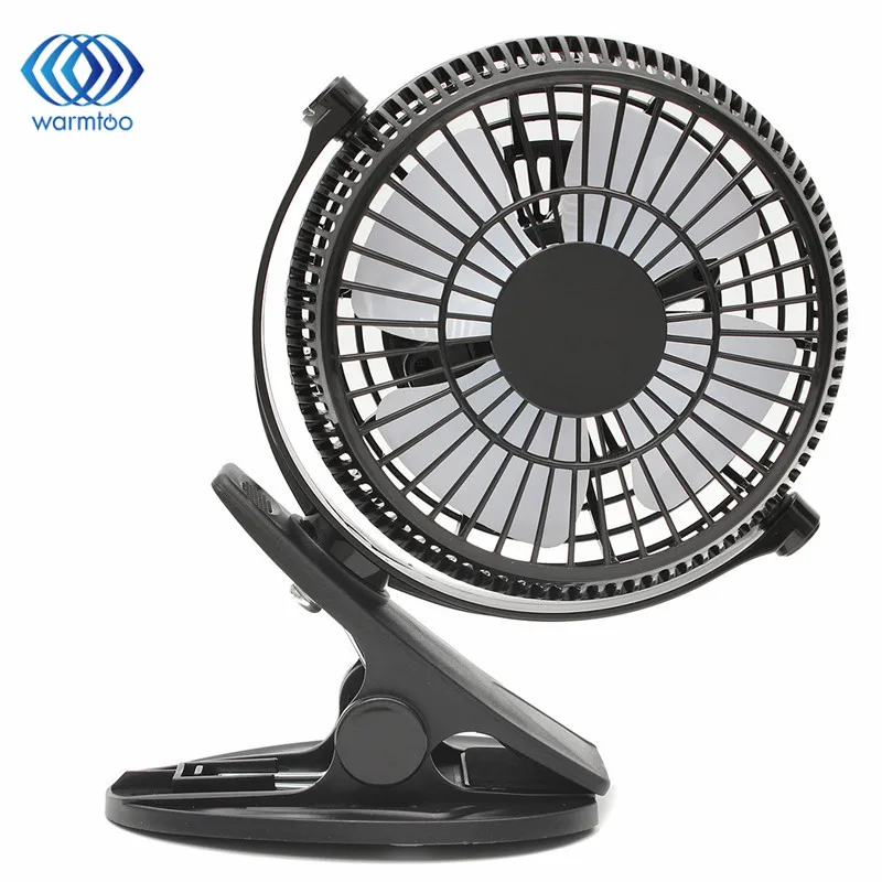 Tanie 1 Pc przenośny Clip on cichy wentylator stołowy 2 biegów przełącznik kołyskowy miniwentylator biurkowy zasilany przez port USB chłodzenia elastyczne wentylator komputera dla PC na laptopa