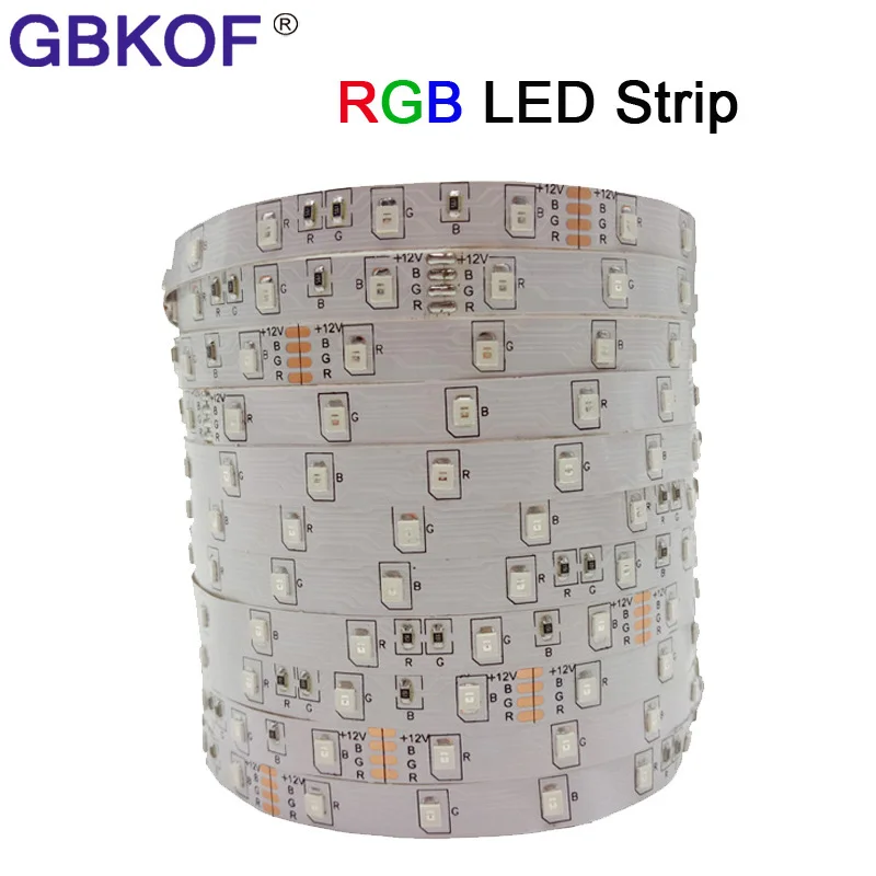 5 м/roll 60leds/м полосы Рождество украшение дома RGB SMD LED строка полосы огни 5050 3528 rgb светодиодные полосы Клейкие ленты не Водонепроницаемый