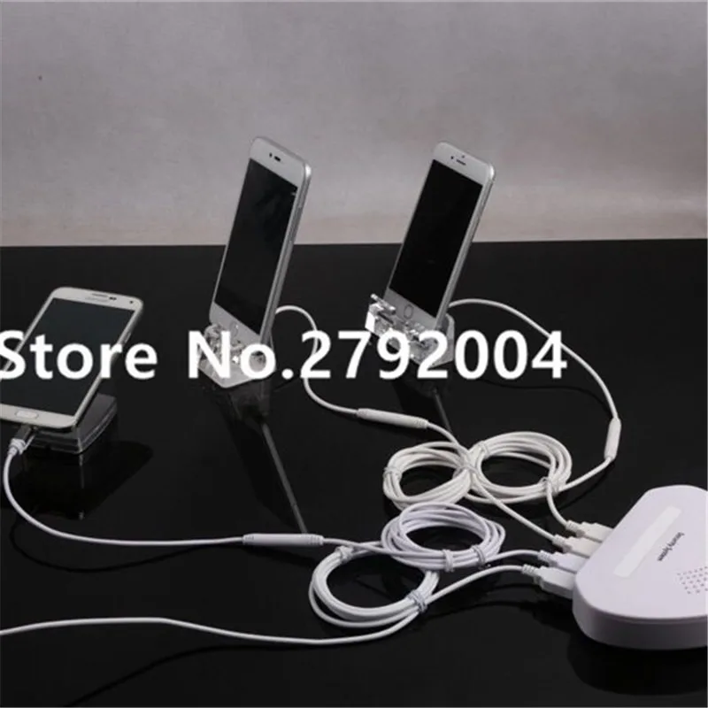 

Multi Port Security Display Stand Mobile Phone Security Alarm System 4 Ports Controller for Supermaket