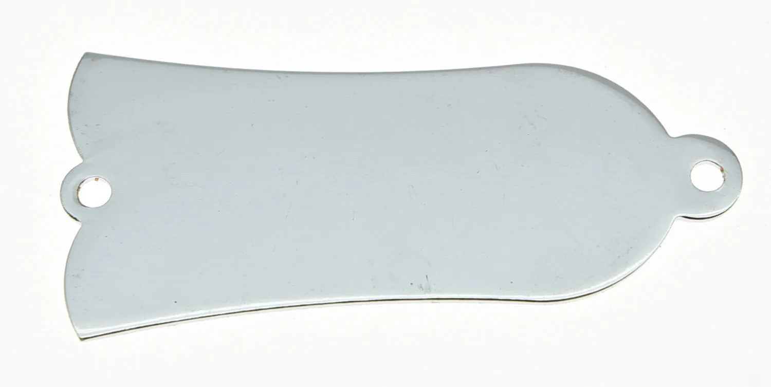 KAISH Metal Guitar Blank 2 Holes Truss Rod Cover Fits LP SG Chrome | Спорт и развлечения