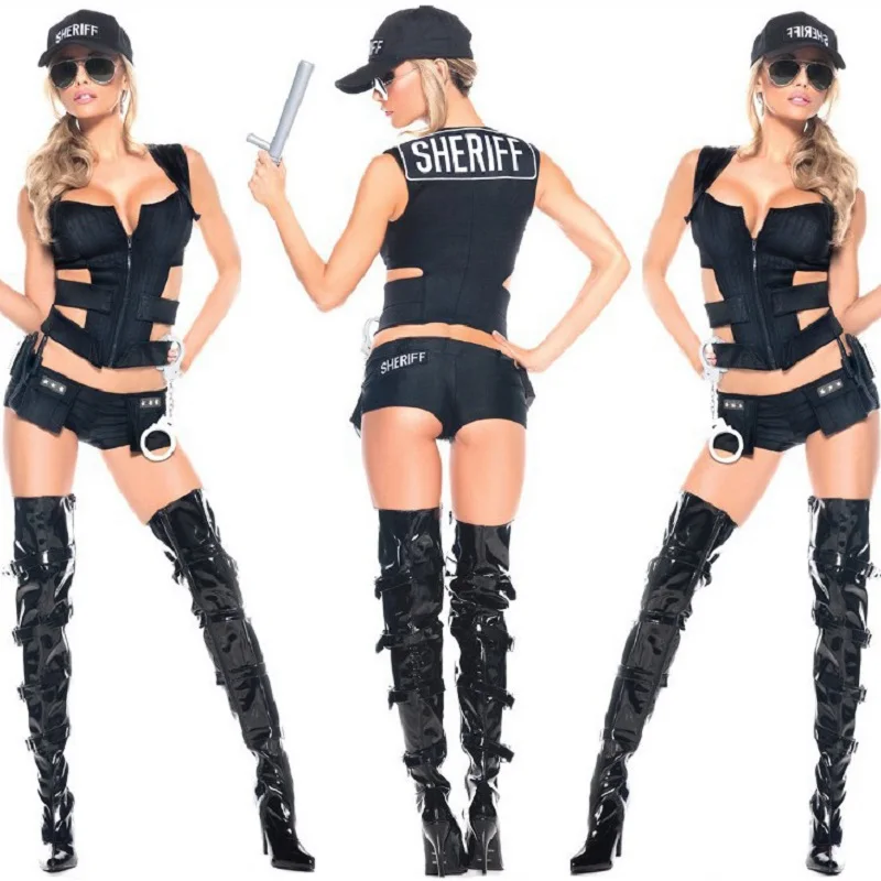 

Women Sexy Police Cosplay Costume Erotic Cop Suit Policewomen Role Play Uniform Party Performance Sheriff Outfit Fancy Dress