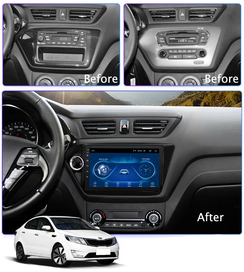 Excellent hot sale 9 inch Android 8.1 2.5D Tempered HD Touchscreen Radio for KIA RIO2 K2 2010-2015 with Bluetooth USB WIFI support SWC 1 Excellent hot sale 9 inch Android 8.1 2.5D Tempered HD Touchscreen Radio for KIA RIO2 K2 2010-2015 with Bluetooth USB WIFI support SWC 1