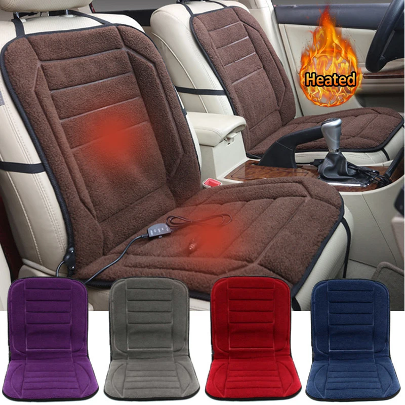 

Autumn Winter Warm 12V Car Heated Seat Cushion Cover Case Degree Temperature Adjustable Heater Auto Driver Warmer Support Pad