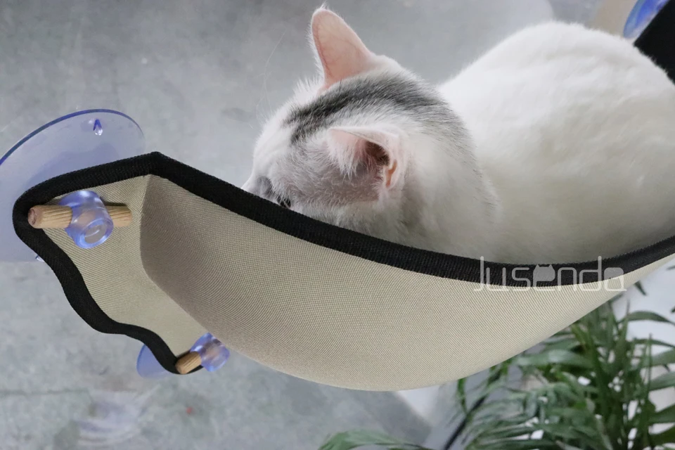 Removable High Bed Ultimate Sunbathing Cat Window Mounted Hammock Lounger Perch Cushion Hanging Shelf Seat Kitty Sill Carrier