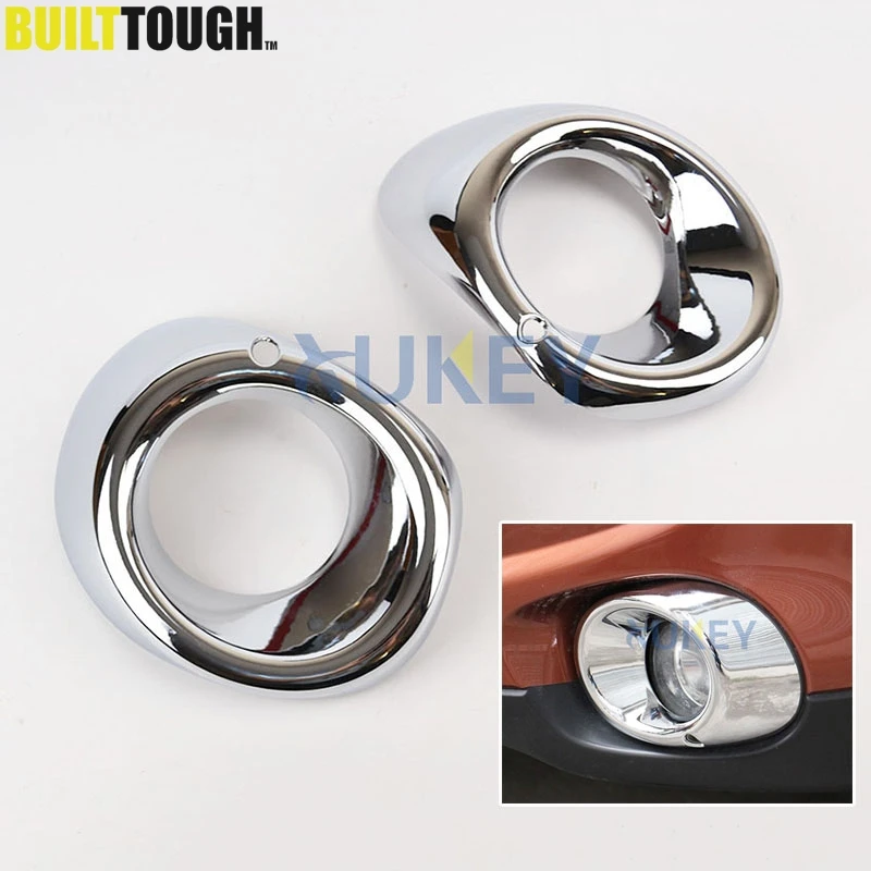 

For Mitsubishi Outlander 2013 2014 Chrome Front Head Fog Light Foglight Lamp Cover Trim Frame Molding Garnish Bumper Decoration