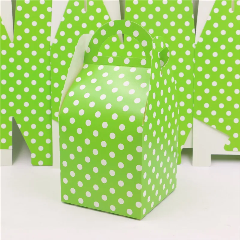 Happy Birthday Party Candy Box Kids Favors Green Theme Gifts Boxes Baby
