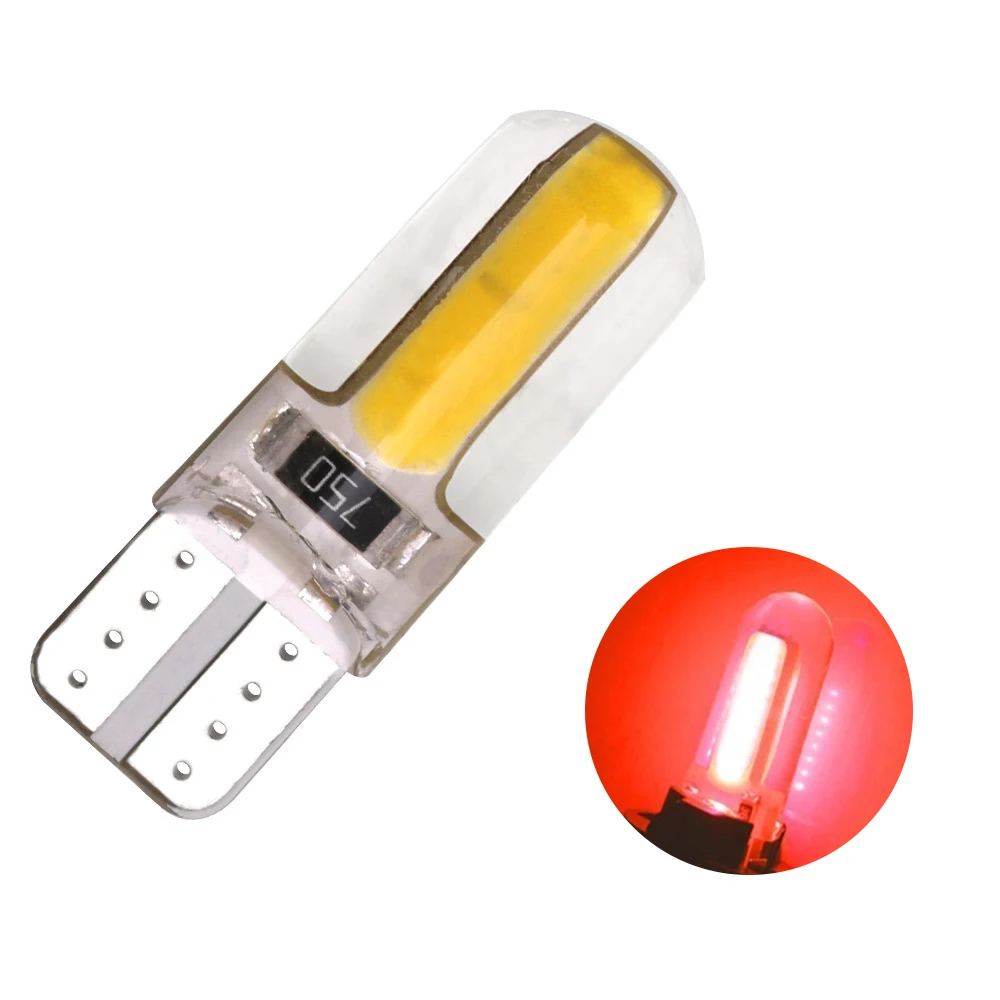 

1PC T10 COB LED Bulbs Silicone Shell Auto Wedge Parking Light Super Bright Silica Gel Signal Light Drop Shipping