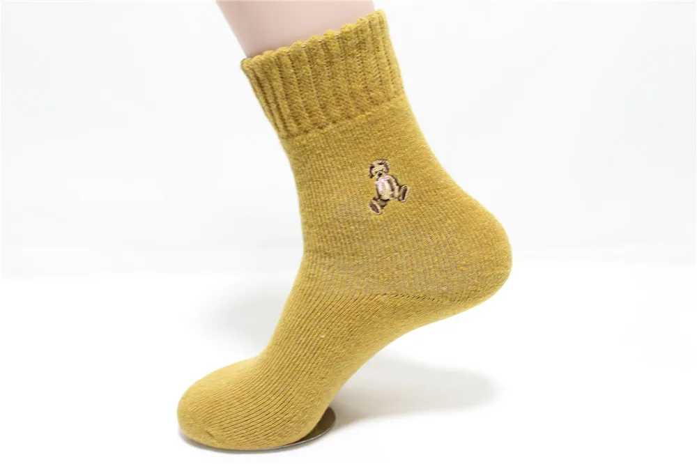 Новое поступление мужские носки шерсть 5 пар/лот осень-зима удобные термоноски мужские и мужские Рождественские теплые носки с животными