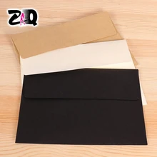 Новинка, 10 шт./партия, ретро, ручная работа, чистый черный бумажный конверт, лаконичные конверты для открыток, Защитный Конверт 218