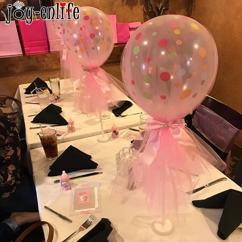 

Wedding Table Decoration Mini Plastic Balloon Column Stand Floating Flamingo Hawaiian Birthday Party Decoration Kids Baby Shower