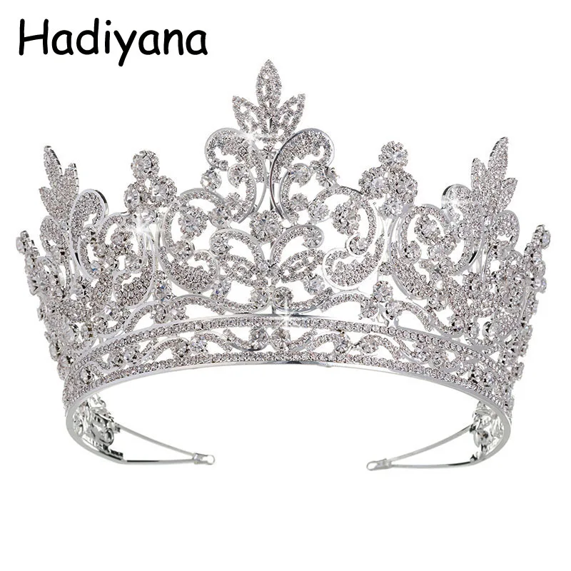 8.5cm High Crystal Large Wedding Bridal Party Pageant Prom Tiara Crown 7 Colors 
