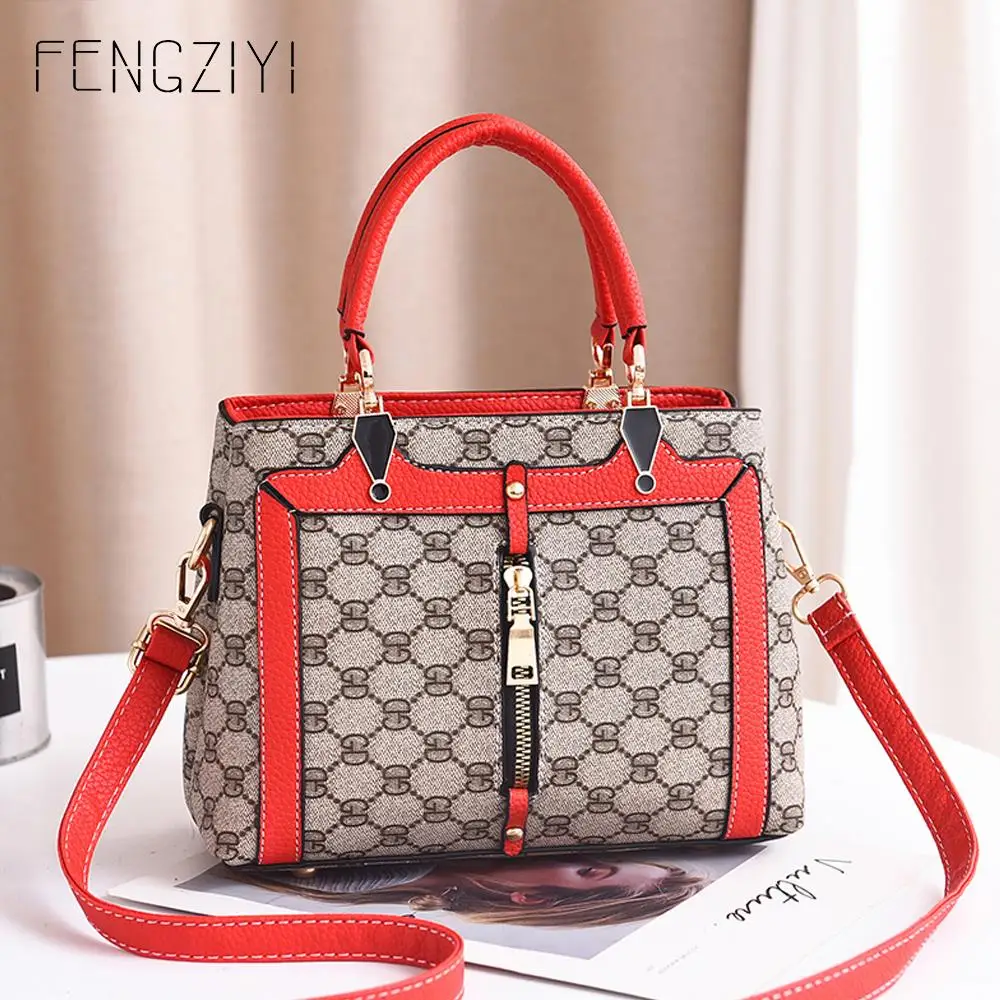 

Fashion PU Leather Handbag For Women High Quality Solid Ladies Shoulder Bag Discount 2019 Famous Brand Bolsos 8443
