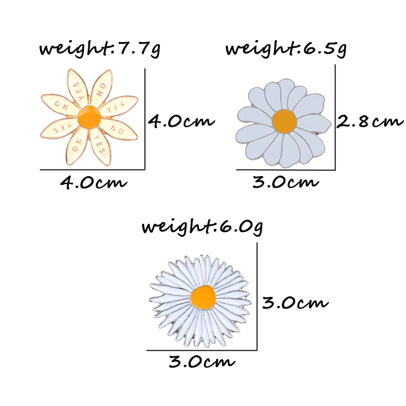 3 стиля симпатичный значок цветок YES ON женские броши эмалированные Булавки модные ювелирные изделия сумка шляпа джинсовая булавка аксессуары Подарочная брошка для детей