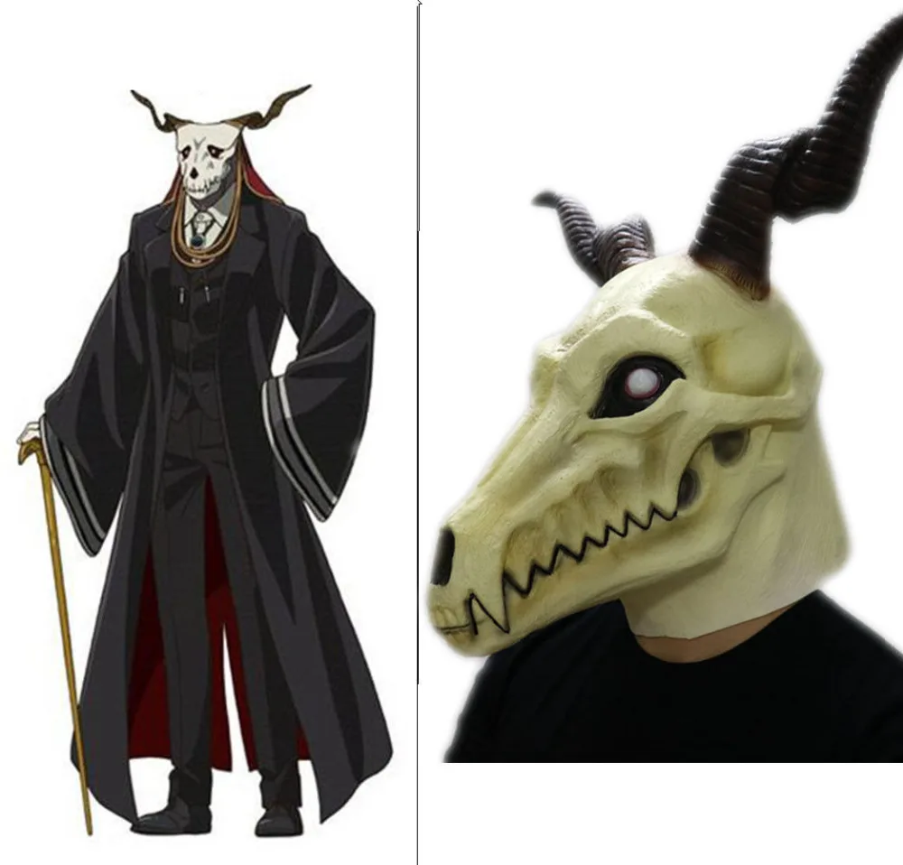 

The Ancient Magus' Bride Elias Ainsworth Bones Head Latex Helmet Mask Xmas Props