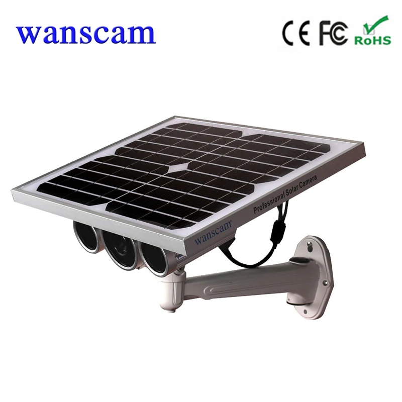 Wanscam HW0029-3 720P solar wifi IP camera build in 16G TF cards support 128G TF card free shipment